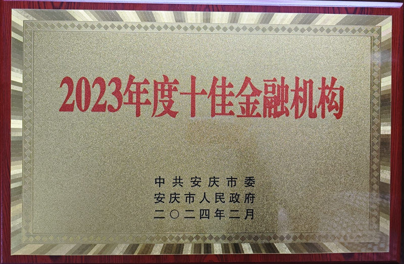 2023年度十佳金融机构